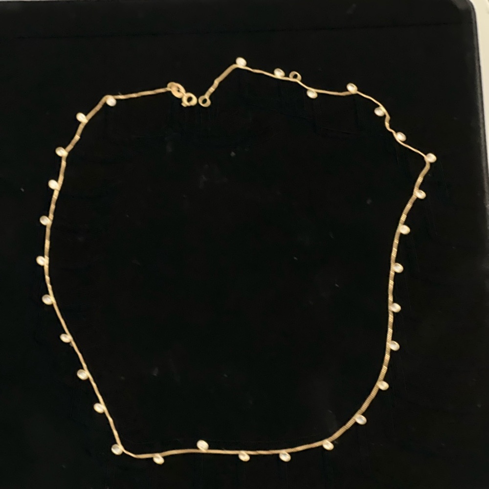 Pure gold 18k necklace with zircons